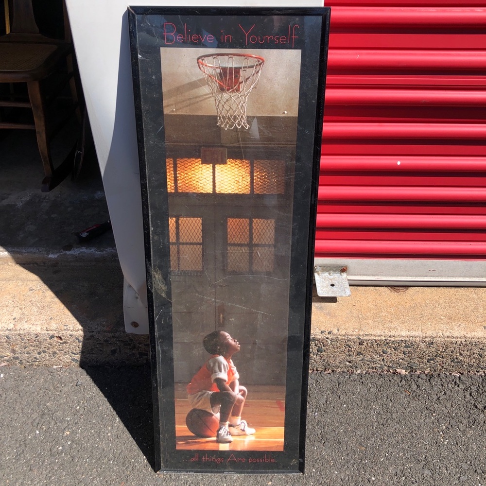 Vintage Believe poster limited print 36”x12” rare